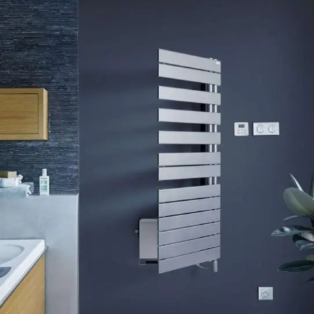 Radiateur sèche-serviettes chauffage central Régate Twist + Air Acova - Pivot à droite