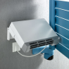 Radiateur sèche-serviettes chauffage central Régate Twist + Air Acova - Pivot à gauche