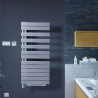 Radiateur sèche-serviettes chauffage central Régate Twist + Air Acova - Pivot à gauche