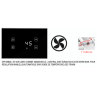 Kit centrale + 1 ventilateur 680 M3/H pour Cairo angle et frontal