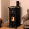 Cuisinière à bois 12,2 kW Anders Forno MBS - Couleur noir