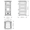 Cuisinière à bois 12,2 kW Anders Forno Ollaire MBS