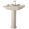 Lavabo céramique à suspendre ou sur colonne WALDORF ONDYNA