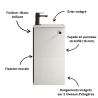 Meuble lave mains - Blanc brillant