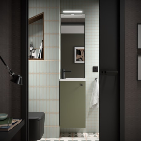 Meuble lave mains - Vert mat
