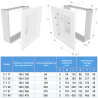 Grille de ventilation 17x17 Classic KAWMET
