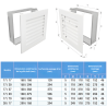 Grille de ventilation Hide Vertical 30x17