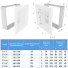 Grille de ventilation 17x17 Classic KAWMET - Couleur Blanc