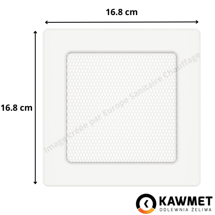 Grille de ventilation 17x17 Classic KAWMET - Couleur Blanc