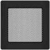 Grille de ventilation 17x17 Classic KAWMET - Couleur Noir