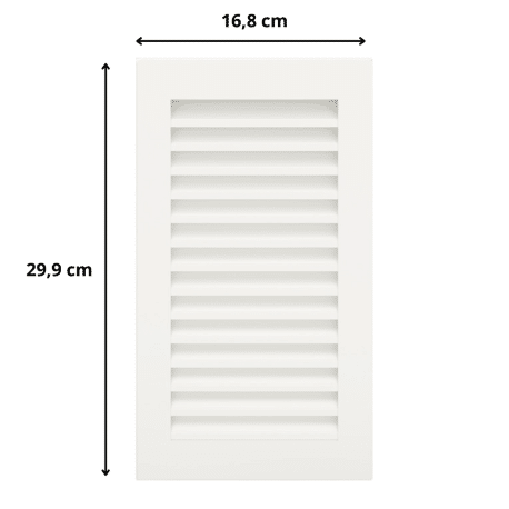 Grille de ventilation Hide Vertical 30x17 - Couleur blanc