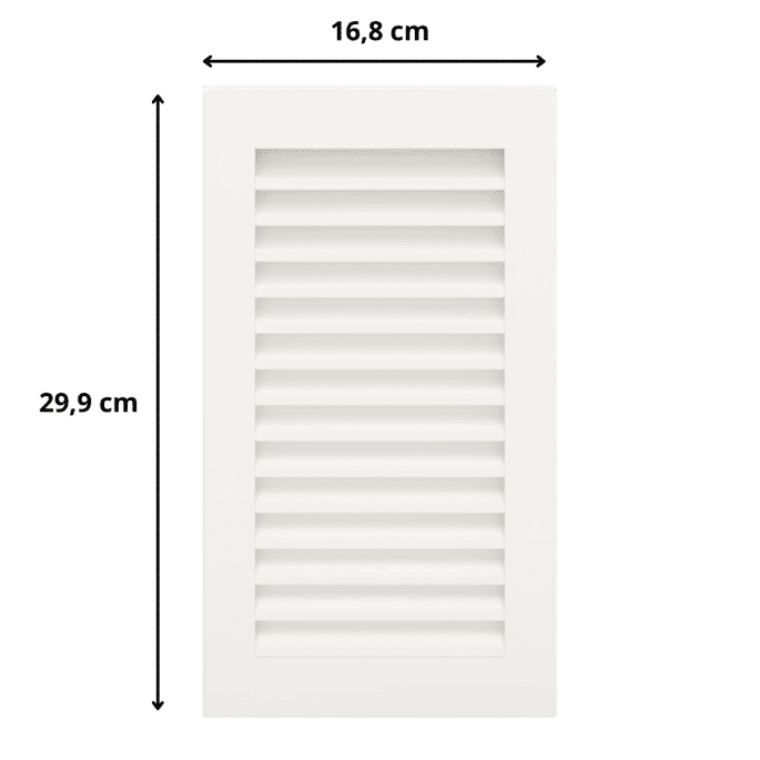 Grille de ventilation Hide Vertical 30x17 - Couleur blanc