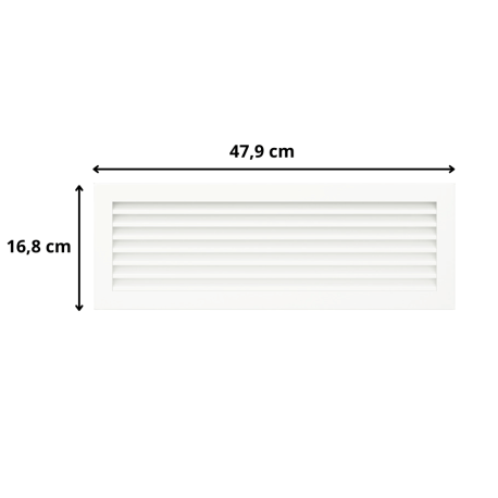 Grille de ventilation 17x49 Hide Vertical Kawmet