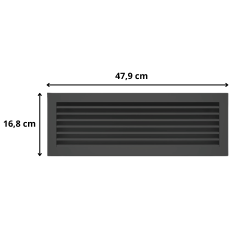 Grille de ventilation 17x49 Hide Vertical Kawmet Grille de ventilation 17x49 Hide Vertical Kawmet