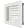 Grille de ventilation avec store 17x17 Classic KAWMET - Couleur Blanc