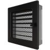 Grille de ventilation 17x17 Classic KAWMET - Couleur Noir