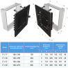 Grille de ventilation avec store 17x37 Classic KAWMET