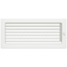 Grille de ventilation avec store 17x37 Classic KAWMET - Couleur Blanc