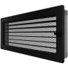 Grille de ventilation avec store 17x37 Classic KAWMET - Couleur Noir