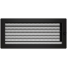 Grille de ventilation avec store 17x37 Classic KAWMET - Couleur Noir