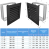 Grille de ventilation 17x17 Hide KAWMET