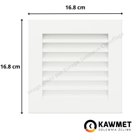 Grille de ventilation 17x17 Hide KAWMET