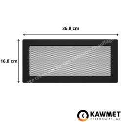 Grille de ventilation 17x37 Classic KAWMET - Couleur Noir