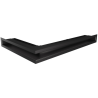 Grille de ventilation angle à droite 60x600x400 Loft Angle KAWMET - Couleur Noir