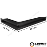 Grille de ventilation angle à droite 60x600x400 Loft Angle KAWMET - Couleur Noir
