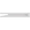 Grille de ventilation angle à gauche 60x600x400 Loft Angle KAWMET - Couleur Blanc