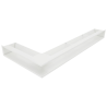 Grille de ventilation angle à droite 95x950x450 Loft Angle Kawmet - Couleur blanc