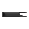 Grille de ventilation angle à droite 95x950x450 Loft Angle Kawmet - Couleur noir