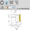 Coude 15 degrés conduit double paroi isolé Edilinox - Diamètre 100 mm