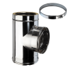 Te 90° conduit double paroi isolé Ediliso25 Edilinox