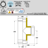 Te 90° conduit double paroi isolé Ediliso25 Edilinox