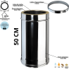 Elément 50 cm conduit double paroi isolé Edilinox - Diamètre 150 mm