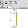 Élément 100 cm conduit double paroi isolé Edilinox - Diamètre 100 mm