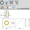 Support mural inox conduit double paroi isolé Edilinox - Diamètre 150 mm