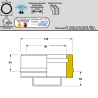 Tampon conduit double paroi isolé Edilinox - Diamètre 80 mm