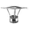Chapeau pare pluie conduit double paroi isolé Edilinox - Diamètre 150 mm