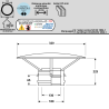 Chapeau pare pluie conduit double paroi isolé Edilinox - Diamètre 150 mm