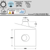 Solin plomb 30 à 45 degrés conduit double paroi isolé Edilinox - Diamètre 80 mm