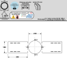 Support au toit conduit double paroi isolé Edilinox - Diamètre 150 mm