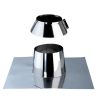 Solin toit plat inox conduit double paroi isolé Edilinox - Diamètre 100 mm