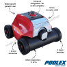 Robot électrique pour piscine RED PANTHER de chez Poolstar