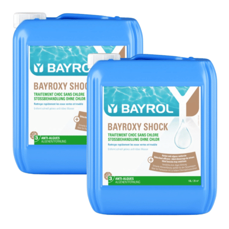 Pack de 2 Bayroxy Shock 10 L Bayrol lutte contre les algues