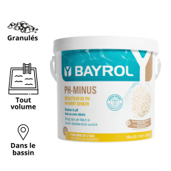 pH minus 1,5 kg, 6 kg ou 18 kg pour piscine Bayrol pH minus 1,5 kg, 6 kg ou 18 kg pour piscine Bayrol