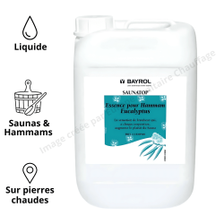 Essences aromatiques pour Sauna et Hammam Saunatop Eucalyptus 6L Bayrol