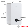 Chaudière gaz murale à condensation Condens GC8300i W 35/40 C mixte chauffage + ECS BOSCH