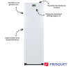 Chaudière gaz sol condensation Prestige Visio 20 kW avec ballon de 80L inox intégré au sol Frisquet